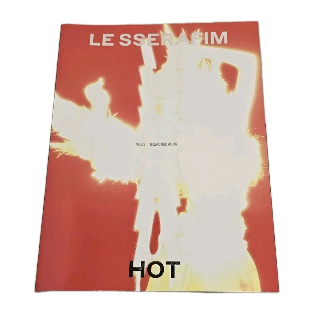 LE SSERAFIM HOT Vol.3 Bleached Aura Album EUC Kpop Photobook CD - Picture 1 of 10